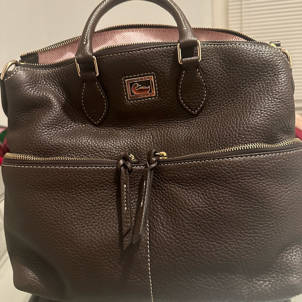 Dooney & Bourke Brown Leather Duffel Bag